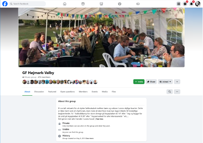 GF Højmark-Valby på Facebook